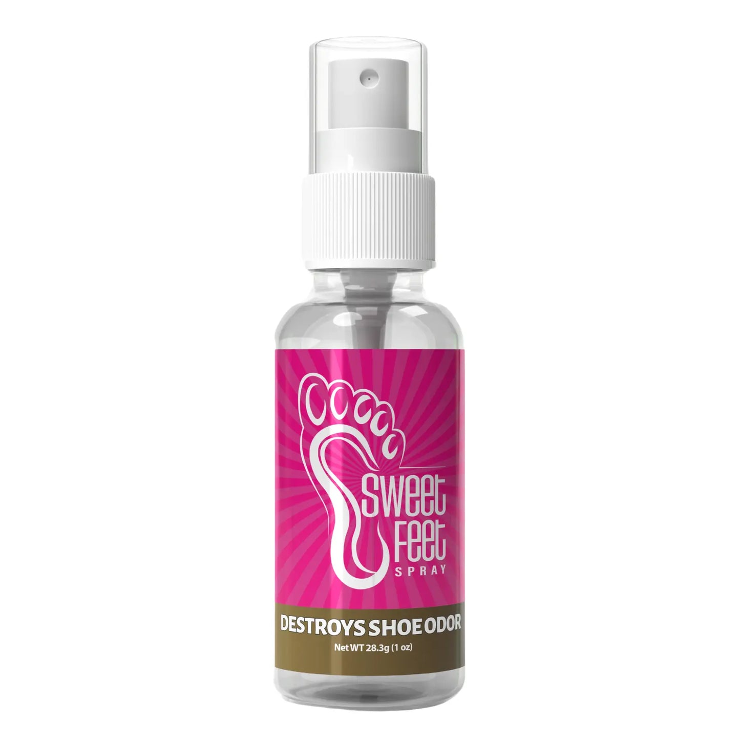 Sweet Feet Spray Sweet Shoe Deodorizer – Destroys Shoe Odor Instantly, 1 oz Bottle - Aloha Imports