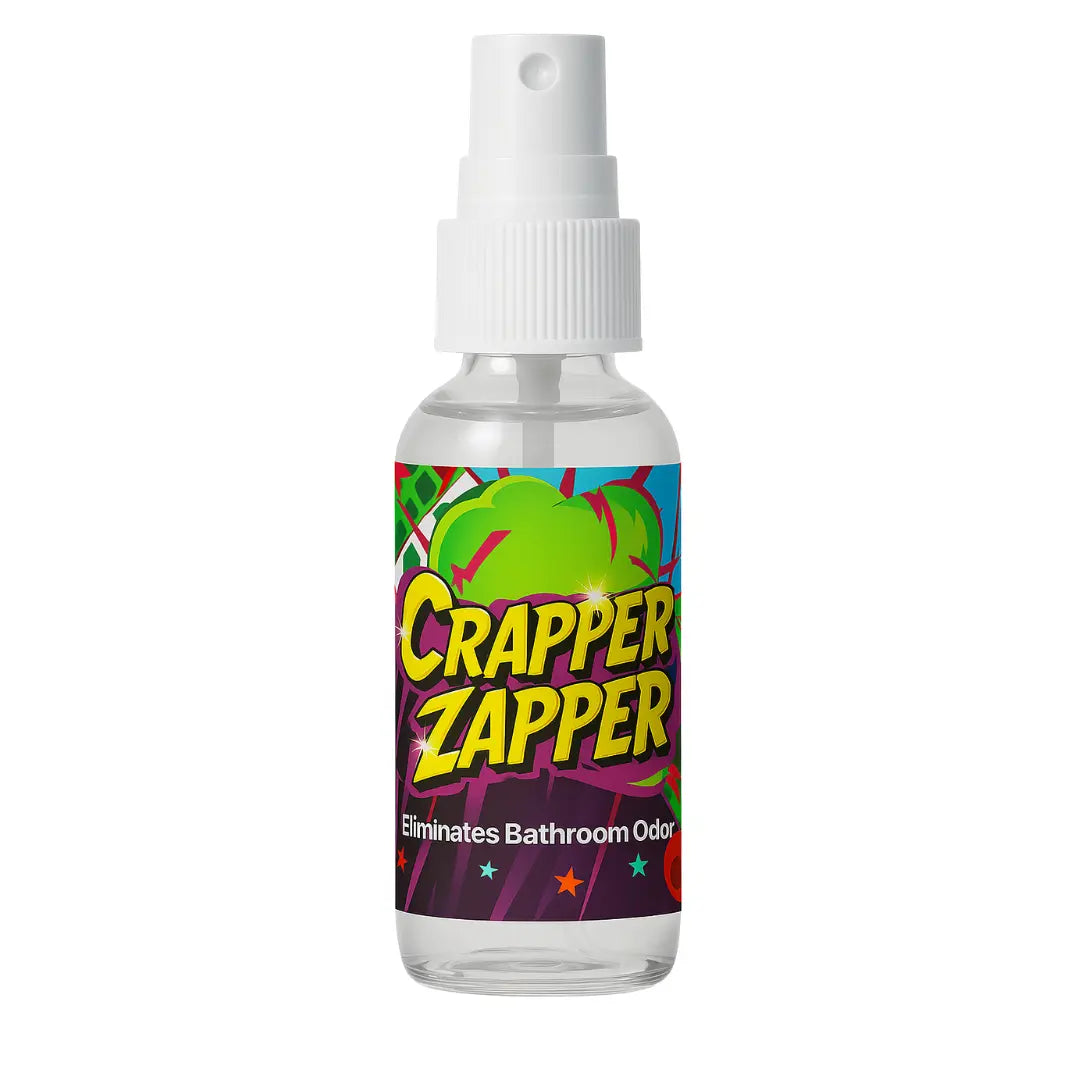 Crapper Zapper Spray Bathroom Odor Eliminator – Fresh Scent Toilet Spray for Pre or Post Flush Use, 1oz Bottle - Aloha Imports 