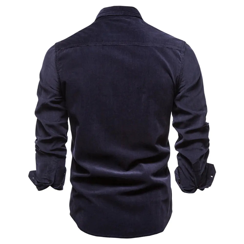 Men's Business Casual Corduroy Shirt