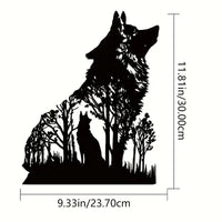 Halloween Black Wolf Wall Decoration