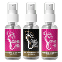 Sweet Feet Spray Shoe Deodorizer – Destroys Shoe Odor Instantly, x3 1 oz Bottle