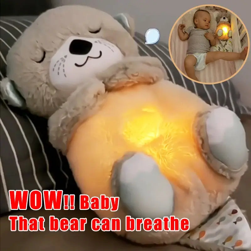 Baby Soothing Otter Plush Doll with Breathing Light Feature | Aloha Imports