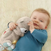 Soothing Otter Plush Toy with Breathing Light and Sound