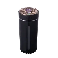 Sleek Wireless Car Air Humidifier with RGB LED Lights – Compact & Portable