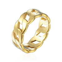 Elegant Twisted Stainless Steel Ring for Women – Cassie Series – Anniversary Jewelry