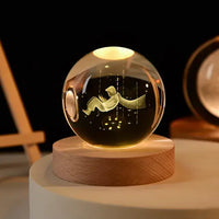 Astrological Engraved Crystal Night Light Sphere: Your Personal Cosmos Unleashed