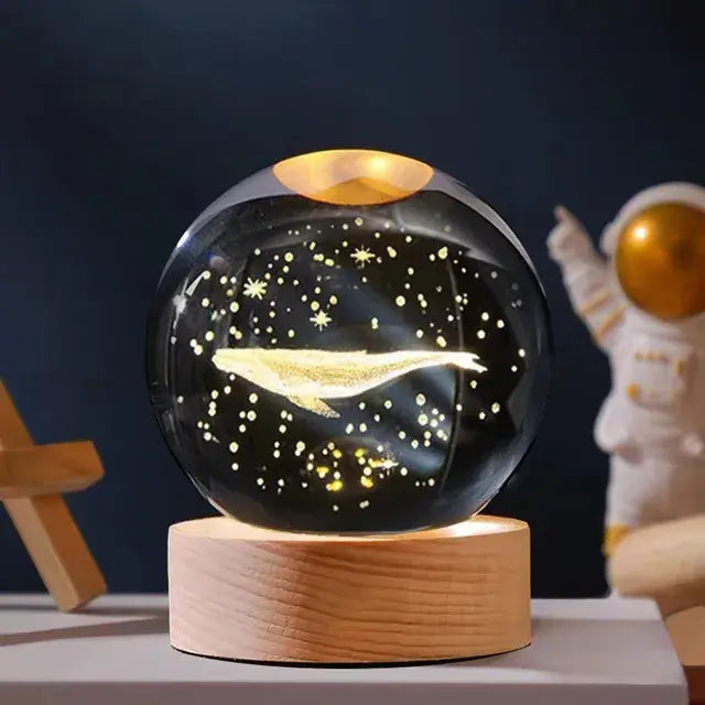 Astrological Engraved Crystal Night Light Sphere: Your Personal Cosmos Unleashed