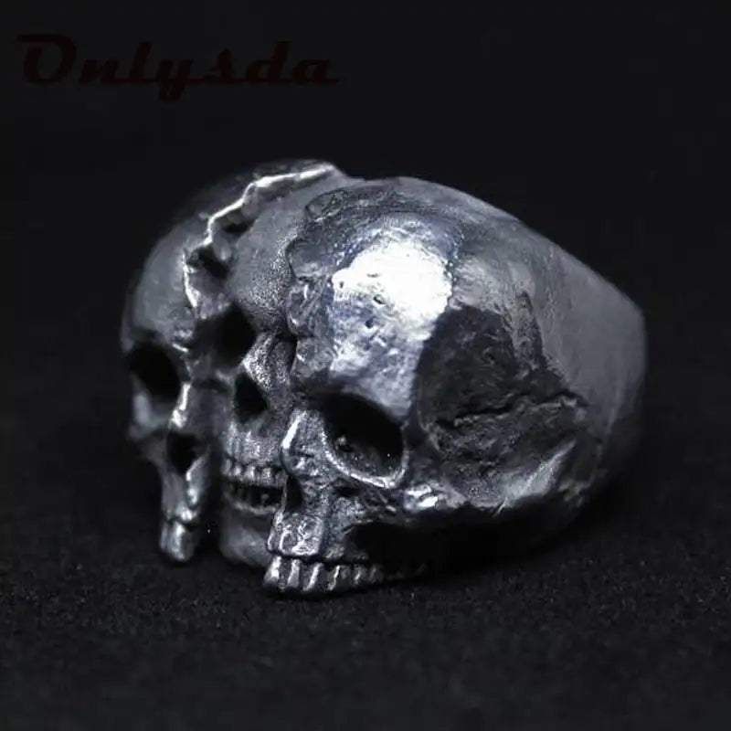 Calvarium Skull Ring – 316L Stainless Steel Gothic Statement Piece