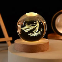 Astrological Engraved Crystal Night Light Sphere: Your Personal Cosmos Unleashed