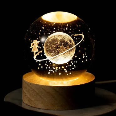 Astrological Engraved Crystal Night Light Sphere: Your Personal Cosmos Unleashed