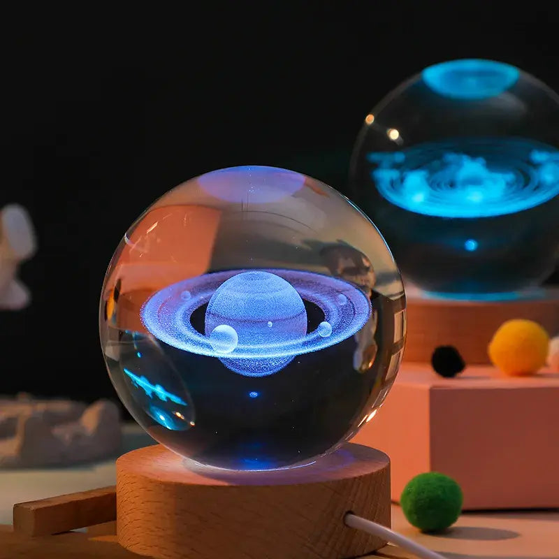 Astrological Engraved Crystal Night Light Sphere: Your Personal Cosmos Unleashed